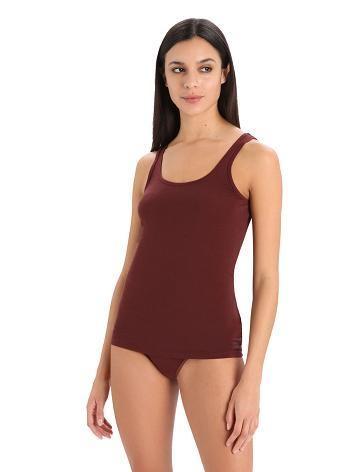 Espresso Women's Icebreaker Merino Siren Tank Top Underwear | USA 1709VRWD